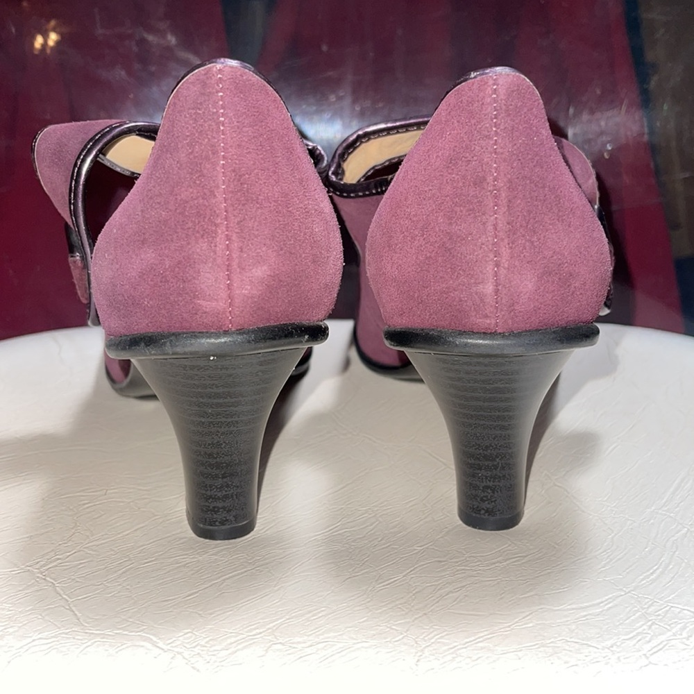 Croft & Barrow Josephine Purple Suede shoes! Sz 9 Medium - Picture 9 of 10